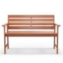 Garden bench 120.5x64x84cm., light brown