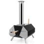 Pizza oven 51x38.5x83cm., black/silver color