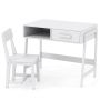 Children's desk with chair, white