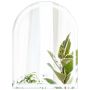 Led wall mirror 3x80x60cm., silver color