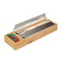 Folijos ritinėlių dozatorius Relaxdays, 2 ritinėliams, 5,5 × 39,5 × 13 cm