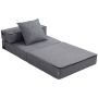 Armchair-bed Homcom 70x70x61cm., dark gray