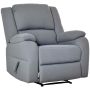 Armchair with footstool Homcom 87x96x98cm., gray