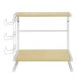 Kitchen shelf 51x37x62cm., white/light brown