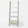 Bookshelf 65x40x179cm., light brown/white