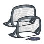 Futbolo vartai Relaxdays, 2 vnt, 121 × 78 × 80 cm