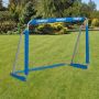 Futbolo vartai Relaxdays, treniruočių, pilka/mėlyna/balta, 152 × 110 × 74 cm