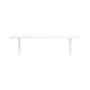 Folding wall table 60x40x19cm., white/silver color