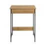 Desk 60x40x77cm., black/light brown