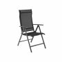 Set of 4 garden chairs, black