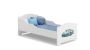 Children's bed Michas with mattress 144 cm x 75 cm x 63 cm, police car