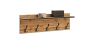 Stylish clothes rack Andy 100x30x16 cm, natural wood color with black edges