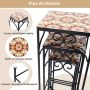 Gėlių stovai Promotion GT4071, 3 vnt, 28 × 28 × 71 cm; 23 × 23 × 59 cm; 18 × 18 × 49 cm