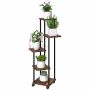 Flower stand Outsunny 59x59x110cm., brown/black