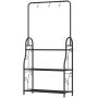 Flower stand Outsunny 75x25x137cm., black