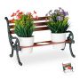 Gėlių stovas-suoliukas Relaxdays, M dydis, 2–3 vazonams, 40 × 24,5 × 22 cm