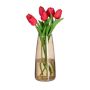 Gėlių vaza Relaxdays 10050100_93, Ruda, Ø 10 × 20 cm