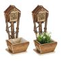 Gėlių vazonas Relaxdays 10037622.0, 2 vnt, 19 × 46 × 24,5 cm