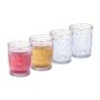 Geriamosios stiklinės Relaxdays, 4 vnt., 300 ml, Auksinė, 8 × 10 × 8 cm