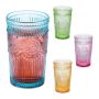 Geriamųjų stiklinių rinkinys Relaxdays, 4 vnt., iki 360 ml, Ø 8 × 12,5 cm
