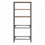 Gėrimų dėžių stovas SONGMICS, 2 lygiai, 4 dėžėms, ruda-juoda, 36,4 × 180 × 70,4 cm