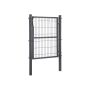 Galvanized steel garden gate 106 x 125 cm, gray