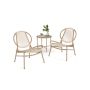 Outdoor furniture set, black