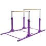 Gimnastikos lygiagretės, 11 aukščio lygių, Violetinė, 99 × 52 × 55 coliai
