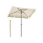 Outdoor umbrella 245x230cm., cream/black