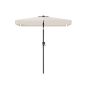 Standing rectangular umbrella 200 x 150 cm with frame, beige