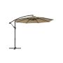 Outdoor umbrella 300x300cm., beige/black