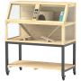 Rodent cage PawHut 87x43x101cm., light brown/gray