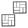 Grindinio formos Relaxdays 10051154.0, 2 vnt, 40 × 4 × 40 cm