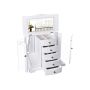 Jewelry box JBC57W, white