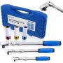 Ratchets with telescopic handles + nuts 17 mm., 19 mm., 21 mm.