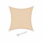 5 x 5 m awning made of HDPE, beige yellow