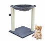 Scratching post with hammock, grey