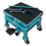 Hydraulic motorcycle lift Bituxx, 3 height positions, blue, 48 × 42 × 35/46/76/87 cm
