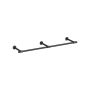 Wall-mounted clothes rack, 170 cm long, black