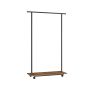 Clothes rack 35x98.5x160.3cm., black/brown