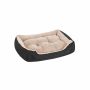 Dog bed with black cover