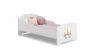 Children's bed Anna with mattress 144 cm x 75 cm x 63 cm, unicorn