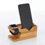 Įkrovimo stotelė Relaxdays 10044735.0, telefonui ir išmaniajam laikrodžiui, 14 × 6 × 6,5 cm