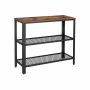 Console table LNT81BX 101.5 x 35 x 80 cm., brown/black