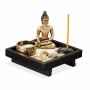 Interjero dekoracija Relaxdays 10029936.0, Kare-San-Sui su Buda, 12,5 × 11,5 × 12,5 cm