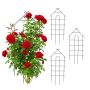 Išlenktos augalų grotelės Relaxdays 10053235.0, 4 vnt, 34 × 81 × 1 cm