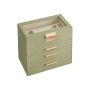 Jewelry box 15.3x25.1x21.5cm., various colors