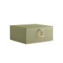 Jewelry box 20.5x24x11cm., black/cream color