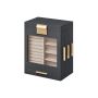 Jewelry box 12.9x20x24.7cm., dark gray/beige