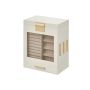 Jewelry box 12.9x20x24.7cm., white/beige